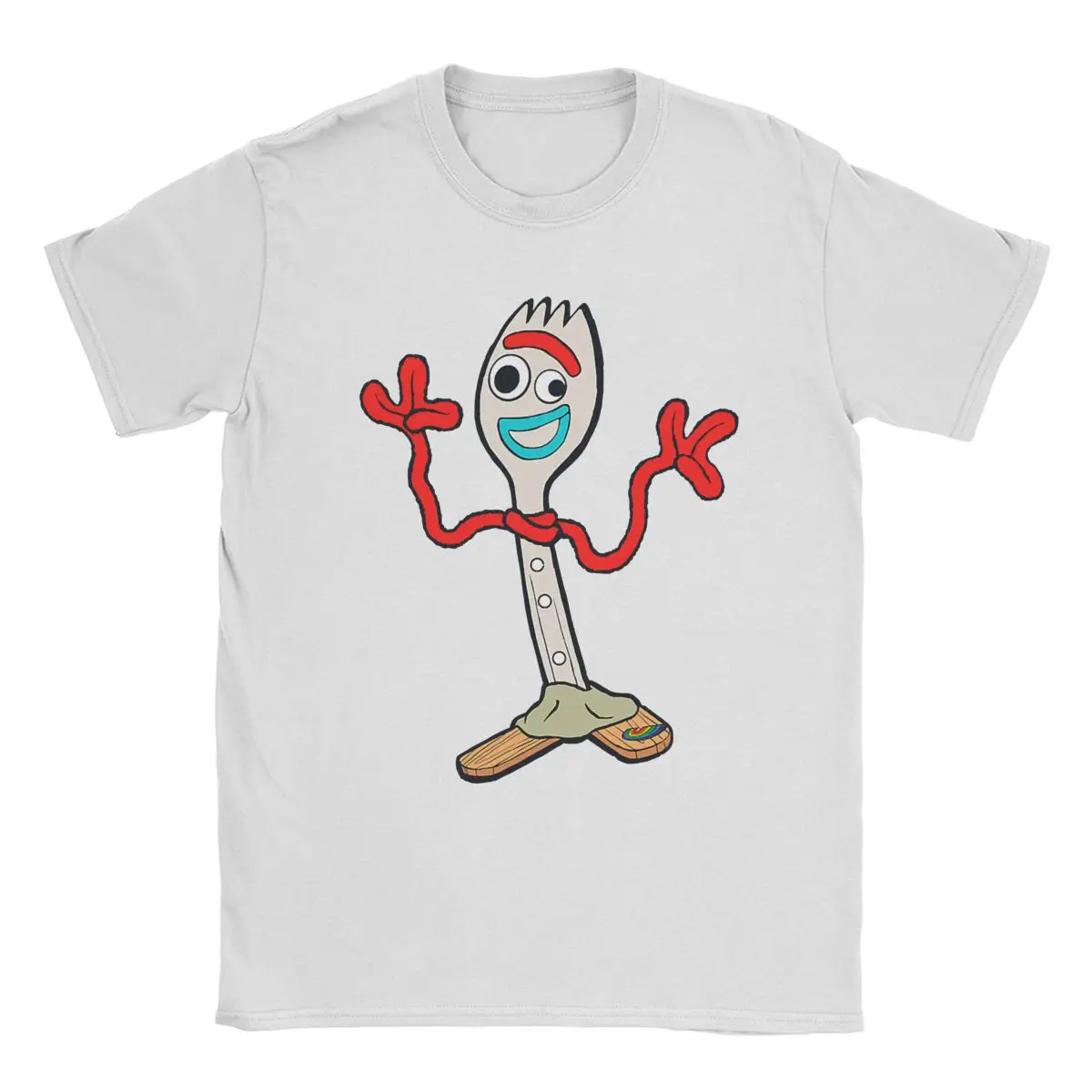 

Забавные мужские и женские хлопковые футболки Forky, футболки с коротким рукавом и круглым вырезом в стиле фильма «История игрушек»