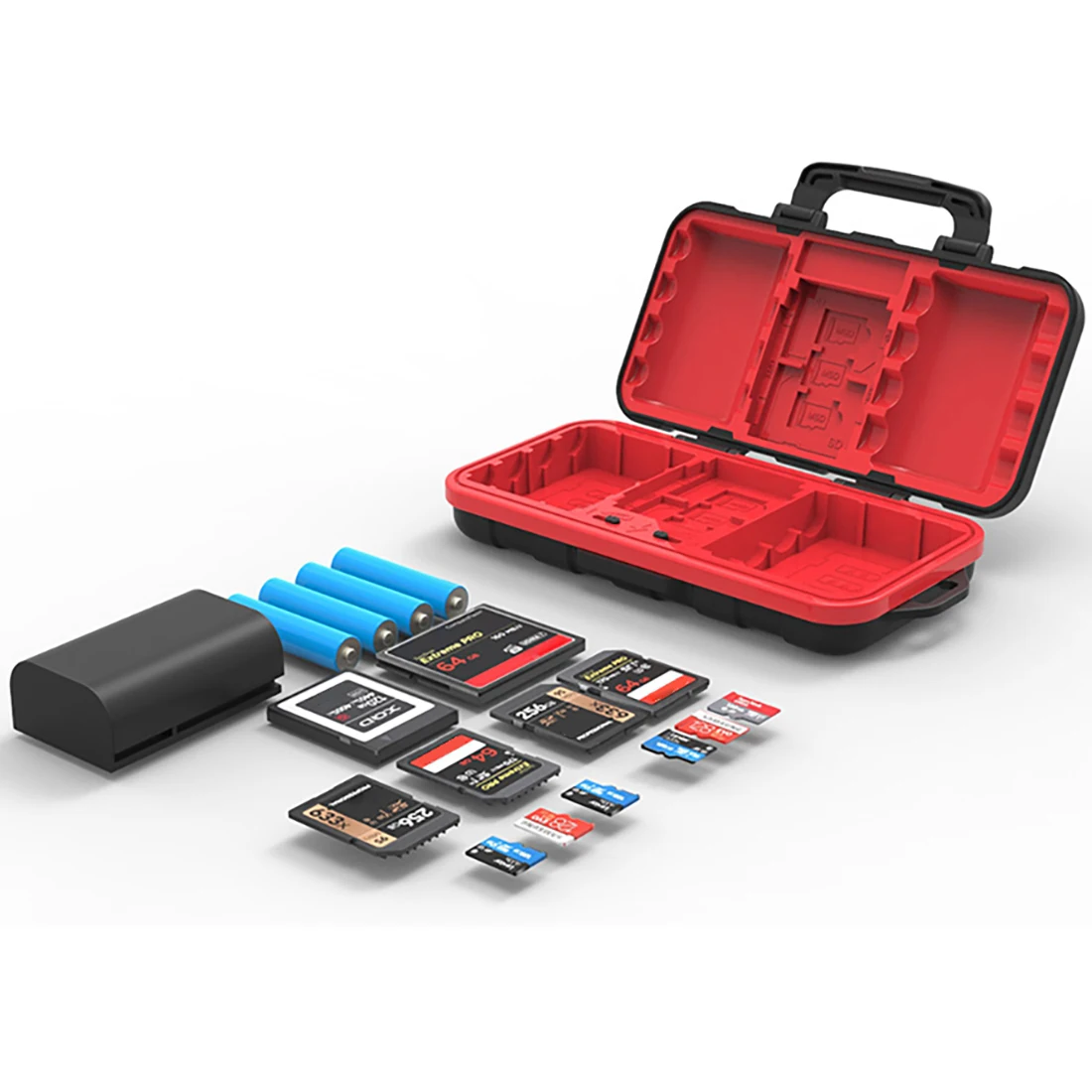 

Camera Waterproof Battery Box For Canon LP-E6 LP-E17 For Sony NP-FZ100 NP-FW50 Nikon EN-EL15 Battery Case SD CF Memory card case