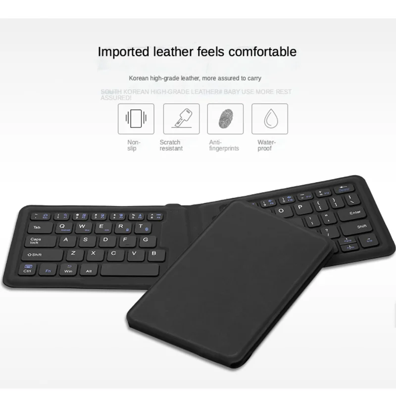 Bow-mini Foldable Wireless Keyboard Compatível com Bluetooth Recarregável Ergonômico Ipad Laptop - Imagem 2