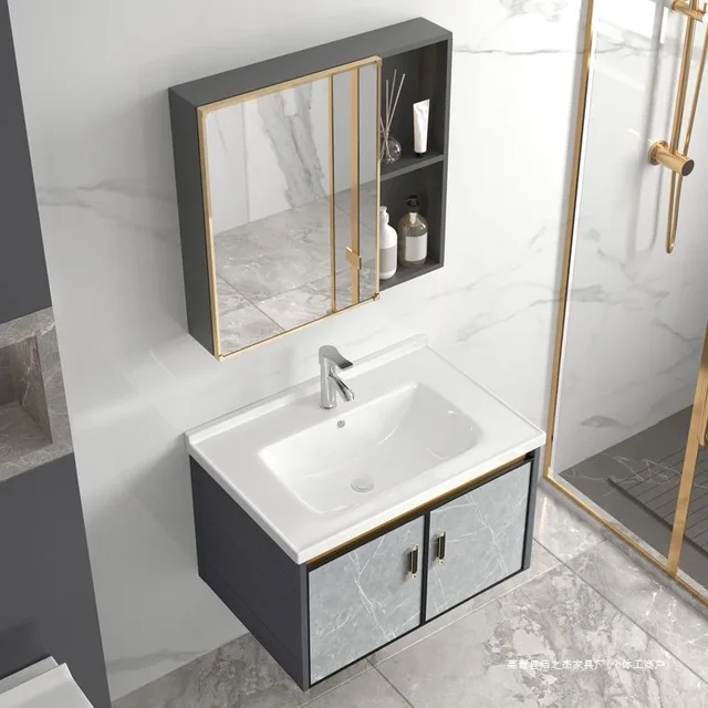 โต๊ะเครื่องแป้งห้องน้ําลอยน้ําพร้อมอ่างล้างจานเซรามิกแขวนผนังโต๊ะเครื่องแป้งทันสมัย 20 นิ้วพร้อมก๊อกน้ําตู้ห้องน้ําสําหรับห้องน้ําอพาร์ทเมนท์บ้าน 1