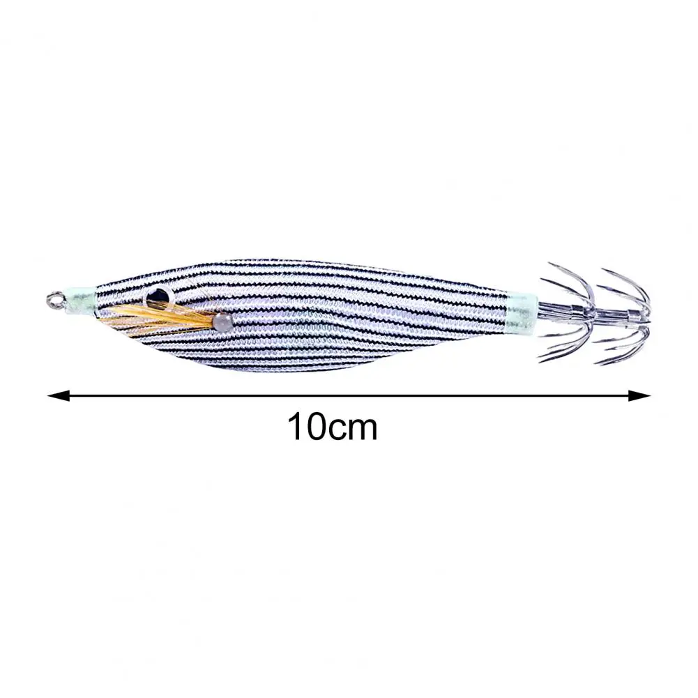 Fishing Lure 10cm/9.6g Artificial Lure Wood Shrimp Bait Squid Hook Jigging Floating Hard Bait Wobbler Jig Fishing Tackle Swim