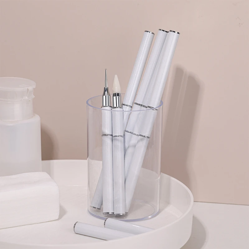 1pc Double Headed Nail Art Dot Diamond Crayons Gel Painting Diamond Pen Picker Manicure Art Wax Tip Adhesive Point Drill Pen 6