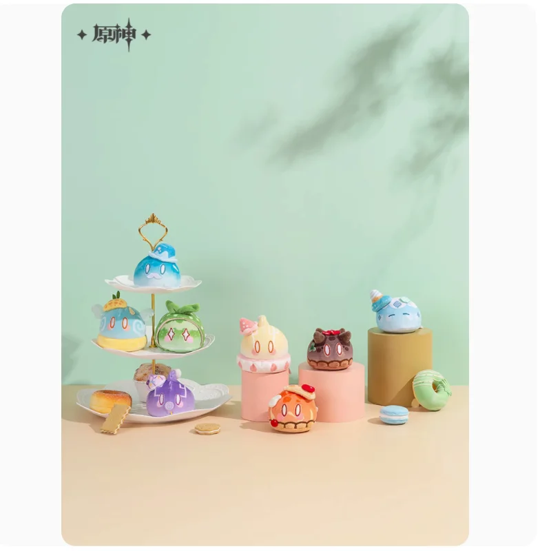 

Коллекция 2024 года, аниме Genshin Impact Slime Series, десерт, телефон, музыкальный шар, ветер, вода, огонь, блинчик, пудинг, конфеты, кулон, подарки