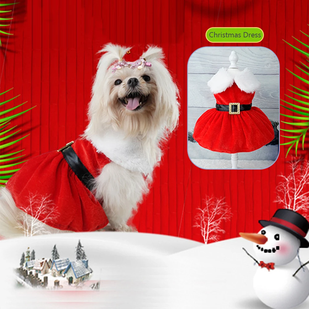 Vestidos Navidad para perros ropa verano para Navidad, disfraz gato y mascota, vestido de princesa para cachorros, Bichon Spitz| | - AliExpress