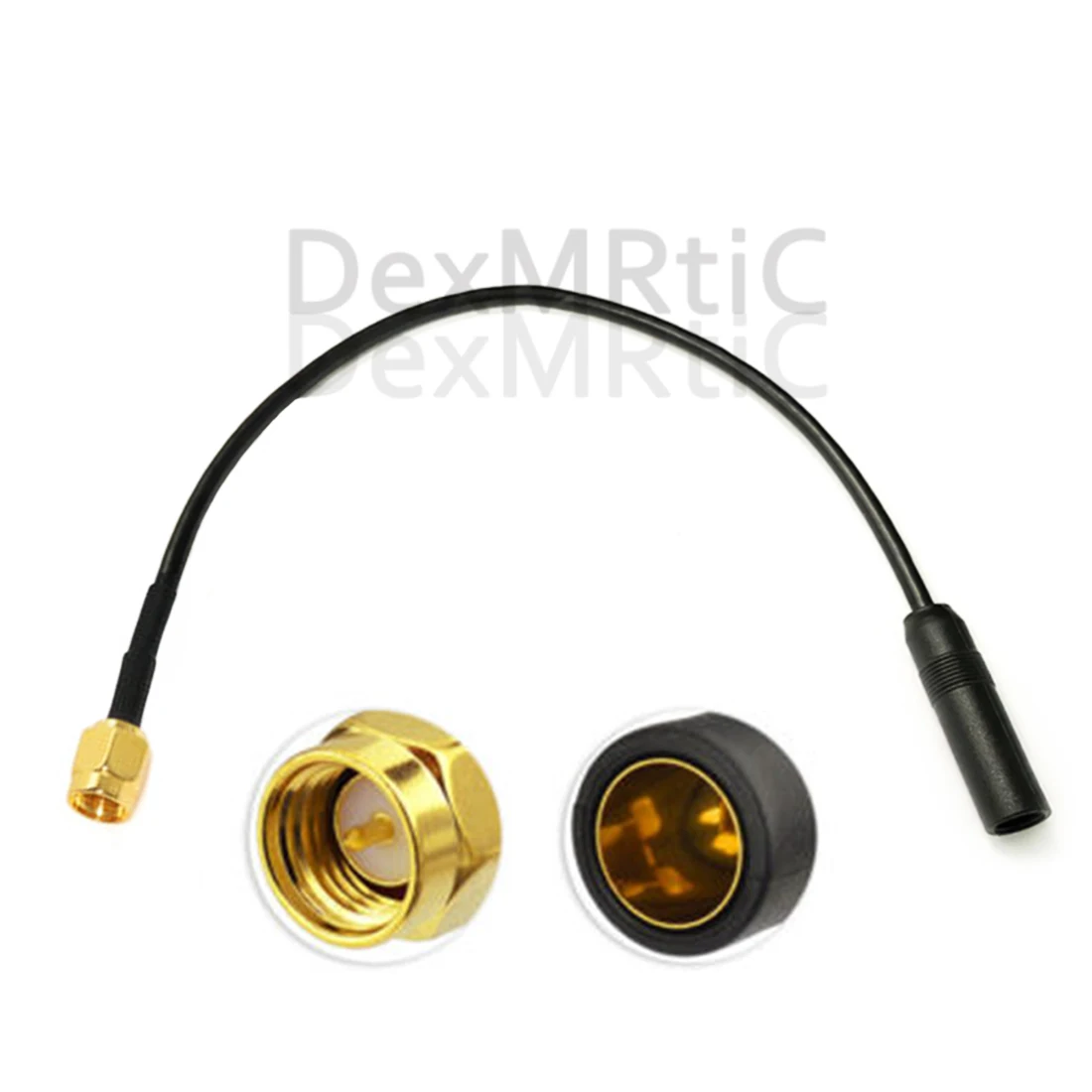 DAB-adaptador de antena estéreo para Radio de coche, Cable de extensión  aérea DIN hembra a SMA macho AM/FM, 35cm - AliExpress