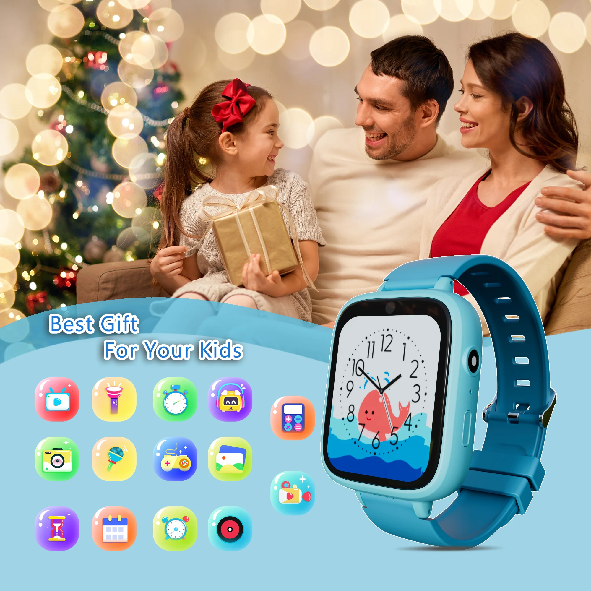 Smart Watch for Kids With 5 Games, Touchscreen, Calendaring Camera Music Player Time Display Video & Audio Recording 5