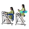 Hemiplegia Walker Stand Frame with Seat Wheel Rehabilitation Device Folding Height Adjustable Lower Limb Disabled 6