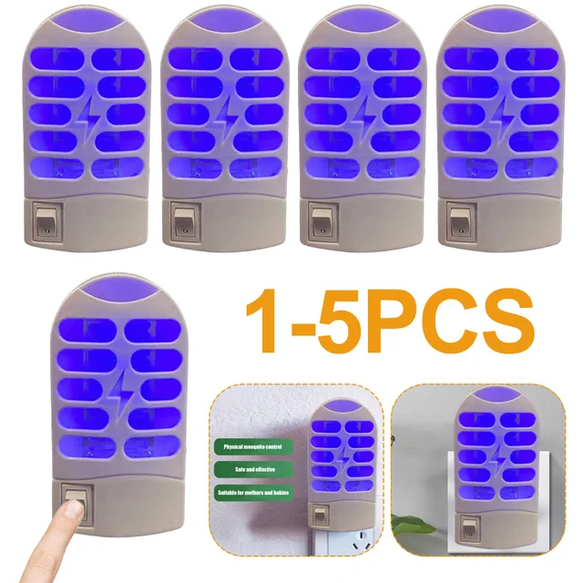 2023 Új Áramütés Szúnyoggyilkos Lámpa Led Biztonságos Eszköz Ártalmatlan Környezetbarát Az Otthoni Irodaszerek Számára