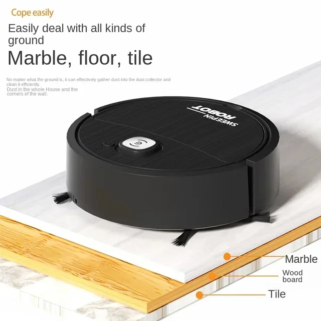 Three in One New Robot Cleaner Sweeping Suction Mopping Cleaning Machine Home Appliance Kitchen Robots Electric Mops 4