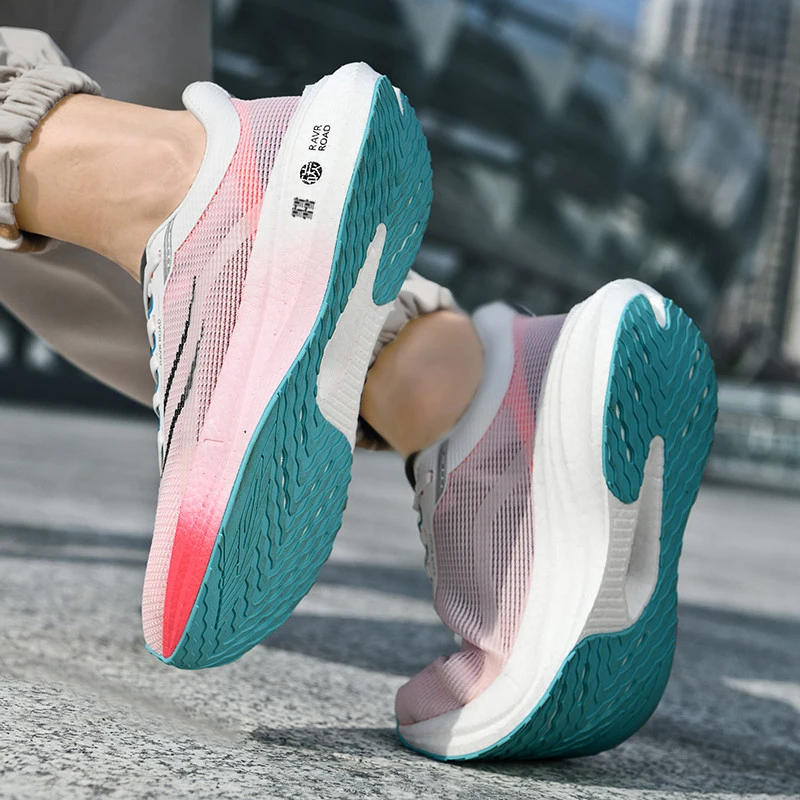 Running Shoes Men Women Size 35-45 Couples Carbon Fiber Sports Sneakers Male Female Lightweight Jogging Shoes Gym Trainers 2023