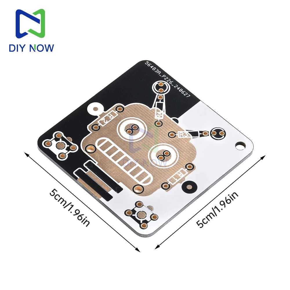 Robot elettronico fai-da-te Elettronica LED Principiante Apprendimento Saldatura Divertimento Kit fai-da-te Modulo tubo luminescente a LED - immagine 5