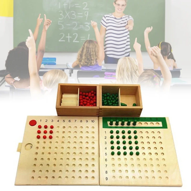 

Math Learning Toy Kit High Qua-lity Wood For Early Education