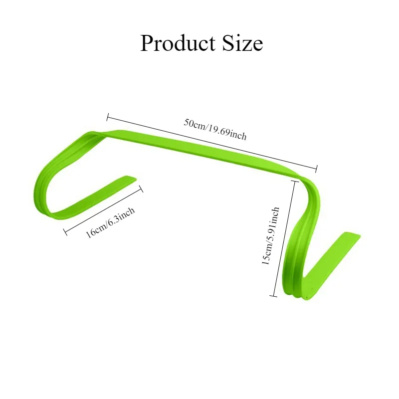 Agility ladders 3Pcs 15cm Football Hurdles Portable Speed Funcional Training Kids Agility Hurdles Ladder Sports Safety Soccer Training Equipment