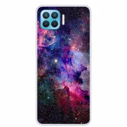 Cute Cartoon Shockproof Silicone Case - Soft TPU Back Cover for OPPO Reno Lite Series (Pink Blue)