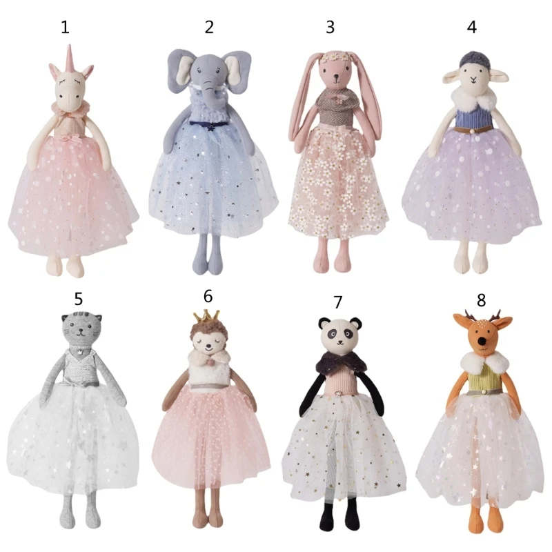 

15In Princess with Tutu Skirt Figure Toy Cartoon Stuffed Sleeping Washable for Baby Girlfriends Birthday P31B