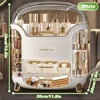 Desktop Makeup Organizer Transparent Jewelry Cosmetic Storage Box Dustproof Large Capacity Makeup Container Jewelry Lipstick Box 4