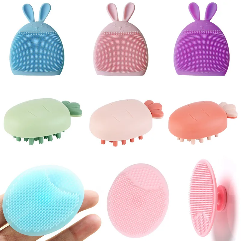 Baby-Scalp-Massage-Shampoo-Brush-Multifunction-Cartoon-Rabbit-Facial ...