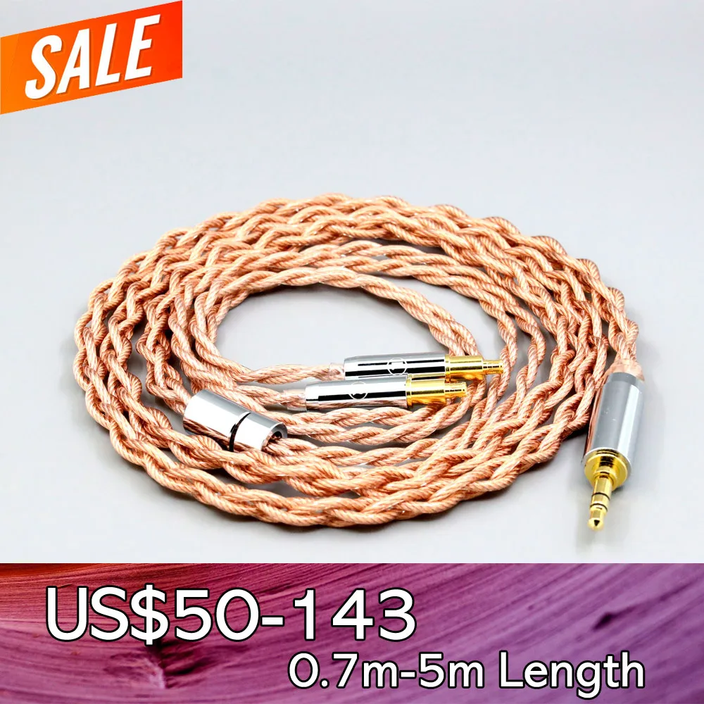 

Graphene 7N OCC Shielding Coaxial Mixed Earphone Cable For Audio Technica ATH-ADX5000 MSR7b 770H 990H A2DC LN007775