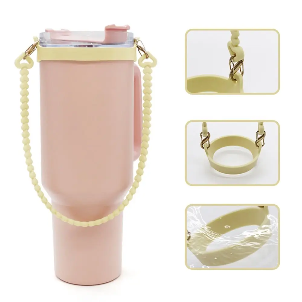 Silicone Water Bottle Carrier Holder Strap Anti Slip