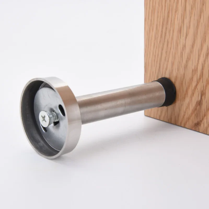 Rubber Wall Mounted Door Stopper Stainless Steel Door Stops Holder Catch Floor Fitting With Screws Bedroom Home Hardware door stopper silicone door stopper door stopper bumpers