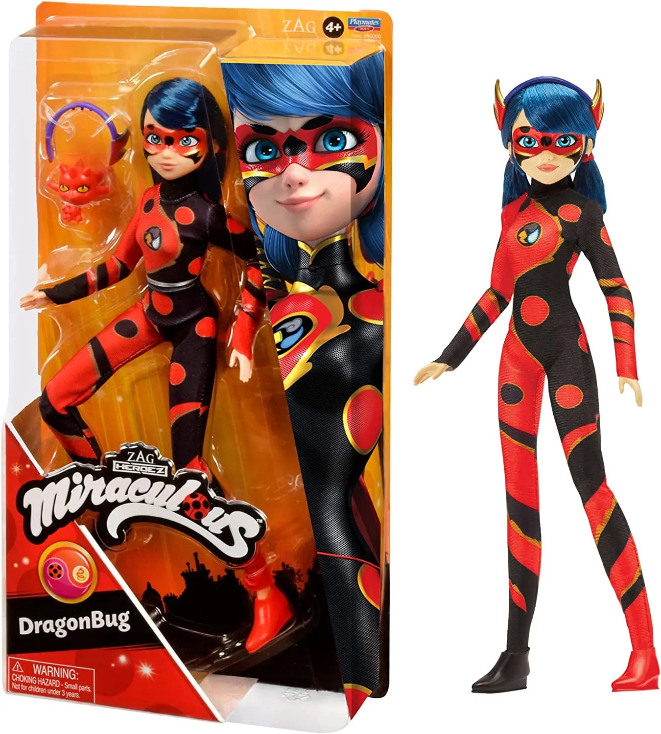 thumbnail image 1 of Muñecas de moda originales de Miraculous Ladybug de 10,5 pulgadas, Queen Bee, Rena, Rouge, Cat Noir, Dragon Bug, juegos de moda, juguetes para niñas Bjd, 1 of 5