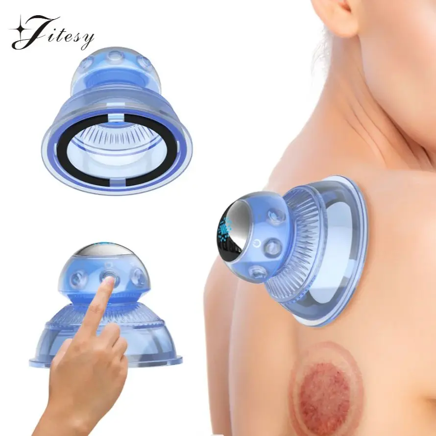 

Professional Massage Suction Cups EMS Pulse Silicone Cupping Therapy for Muscle Soreness&Nerve Joint discomfort Vacuum Massage