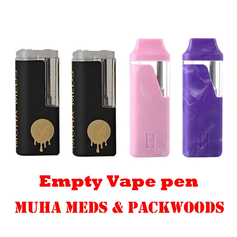 Gift Box Packwoods X Runtz 1.0ml & Muha Meds 2.0ml Vape Pen 380mah Empty Cartridge Rechargeable Electronic cigarettes Vaporizer