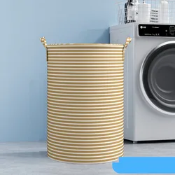 Foldable Cotton & Linen Laundry Basket with Large Capacity - Versatile Storage for Clothes, Toys, and Household Items (Red - XL)