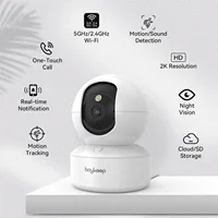 Умная камера BoyKeep 2K, защита безопасности, Wi-Fi, наблюдение, 5G/2,4 ГГц, домашнее детское ночное видение, 360° °   2-полосное аудиосистема с панорамированием и наклоном K30 — изображение 2
