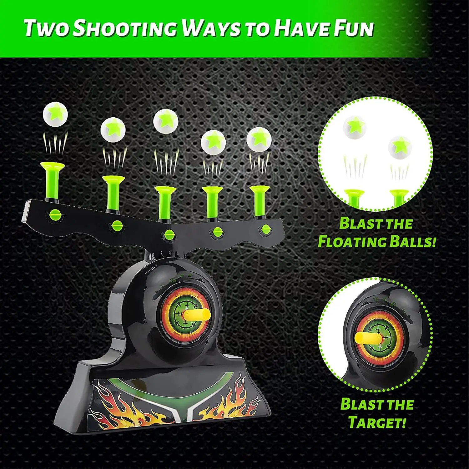 Shooting Targets for Nerf Guns Shooting Game Glow in The Dark Floating Ball Target Practice Toys for Kids Boys Hover Shot 1 Blas 4