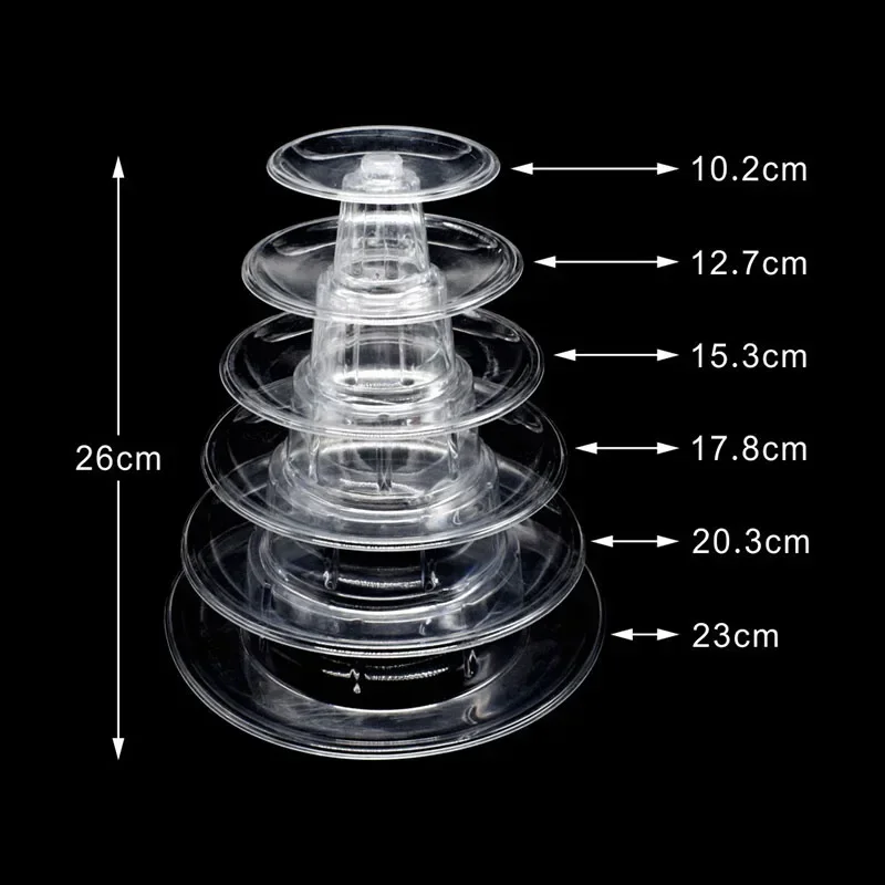 Macaron Display Stand Fondant Cake Stand Plastic Tray Cupcake Tower Rack Wedding Birthday Cake Decoration Accessories Bakeware