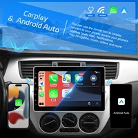 Autoradio Podofo 1Din 10.1'' avec Carplay, Android Auto, Mirror Link, GPS, navigation, lecteur multimédia universel, Bluetooth, radio FM, lecteur de carte TF, USB et égaliseur. 3