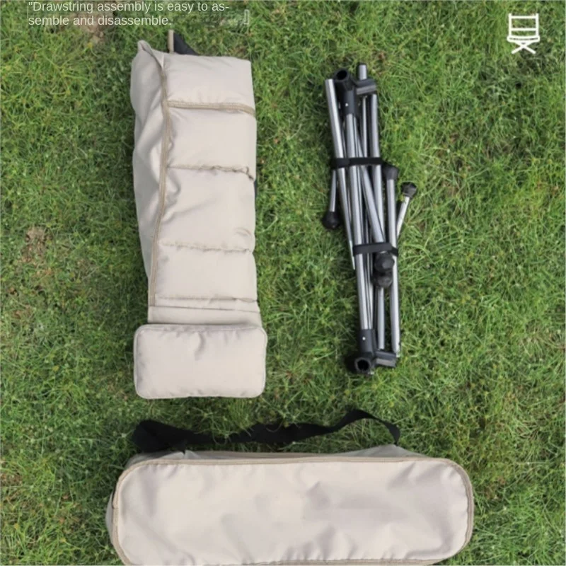 DZ Outdoor Camping Aluminum Alloy Foldable Swinging Chair Portable Breathable Beach Fishing Leisure