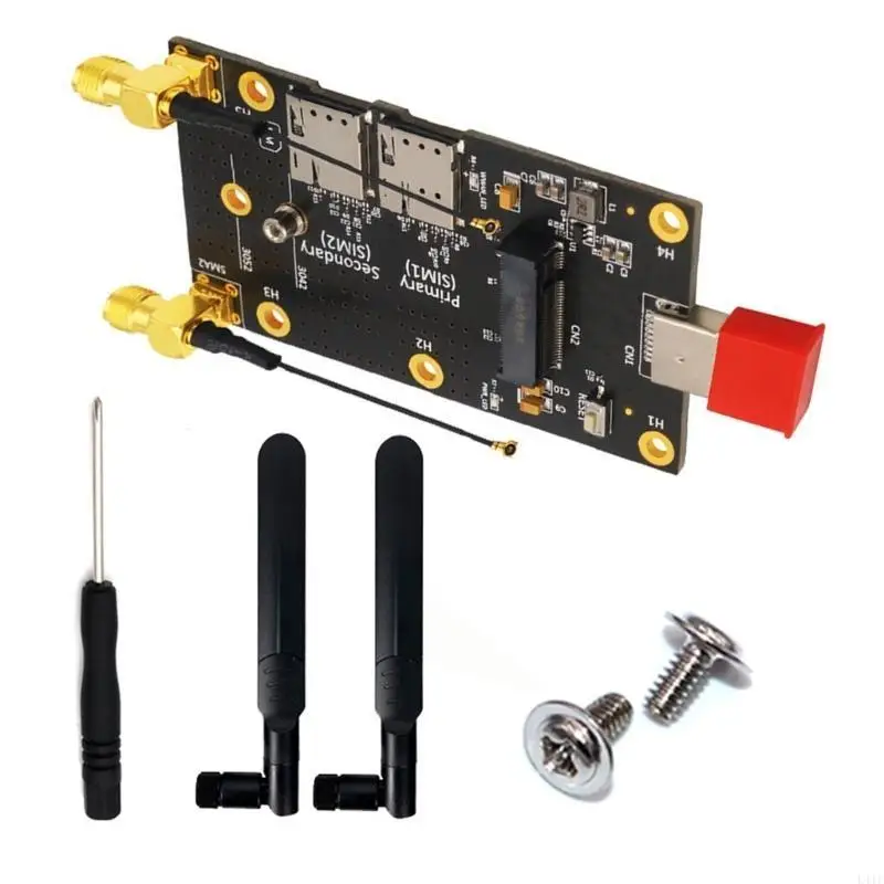 L41F 2슬롯 장치 M.2 USB3.0 포트 컴퓨터 부품 모듈 데이터 교환 하드웨어 액세서리용 무선 모뎀 어댑터 카드