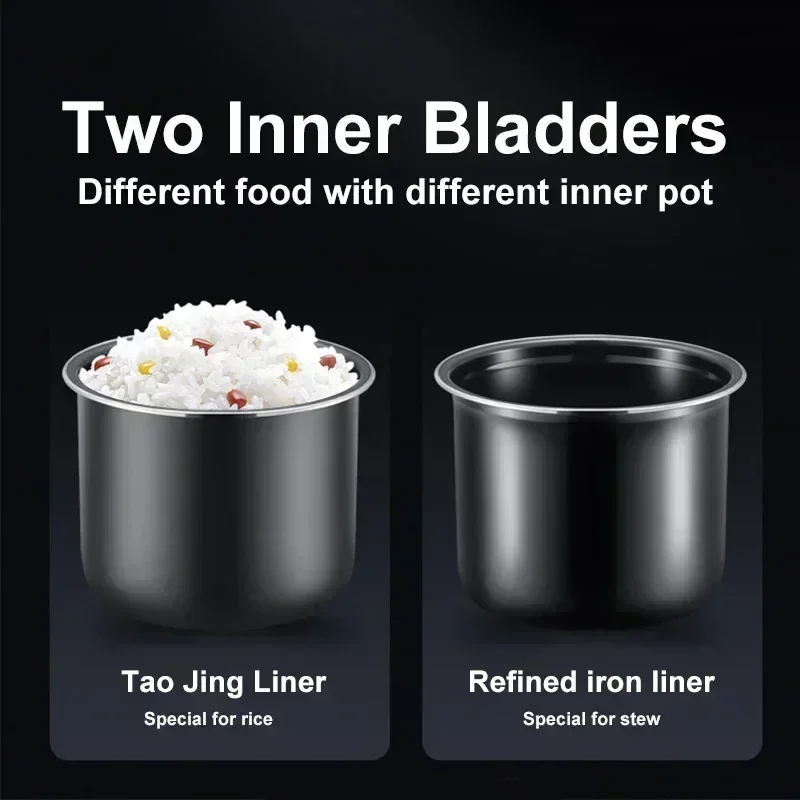 New electric pressure cooker 5 liters large capacity household double liner multifunctional rice cooker reservation 3