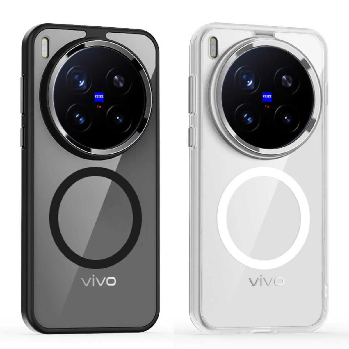 Luxury HD Magnetic Acrylic Back Cover with Wireless Charging Bumper