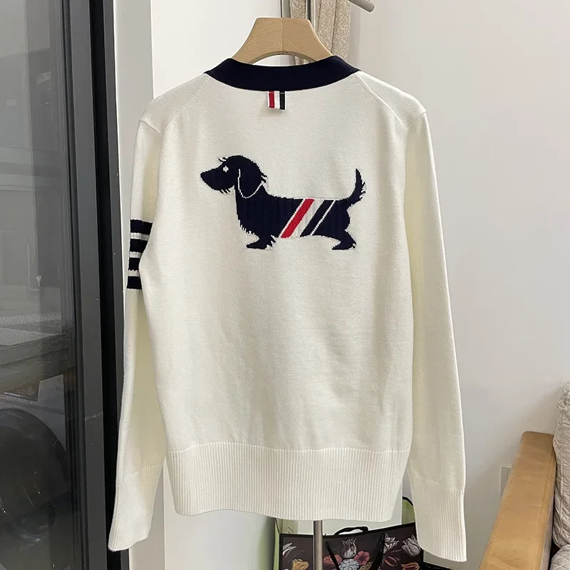 

Кардиган для собак, весенний, в полоску, серый, цветной свитер, пальто с длинными рукавами и карманами, Свободные повседневные Джемперы, уличная одежда, топы