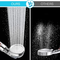 New 3 Functions High Pressure SPA Shower Head Water Saving Handheld Rainfall Bathroom Accessories Anion Filter Shower 6