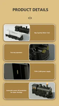 Train Air Humidifier With Remote Control Ultrasonic Aromatherapy Diffusers Mist Maker Fragrance Essential Oil Aroma Difusor 29