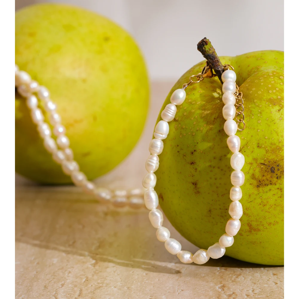 Yhpup Natural Freshwater Pearls Necklace