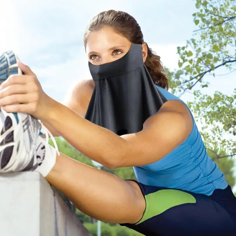 Sun Protection Masque Neck Gaiter Sun Masque Face Cover Breathable Full Face Shield Scarf Cover Cooling Sunscreen