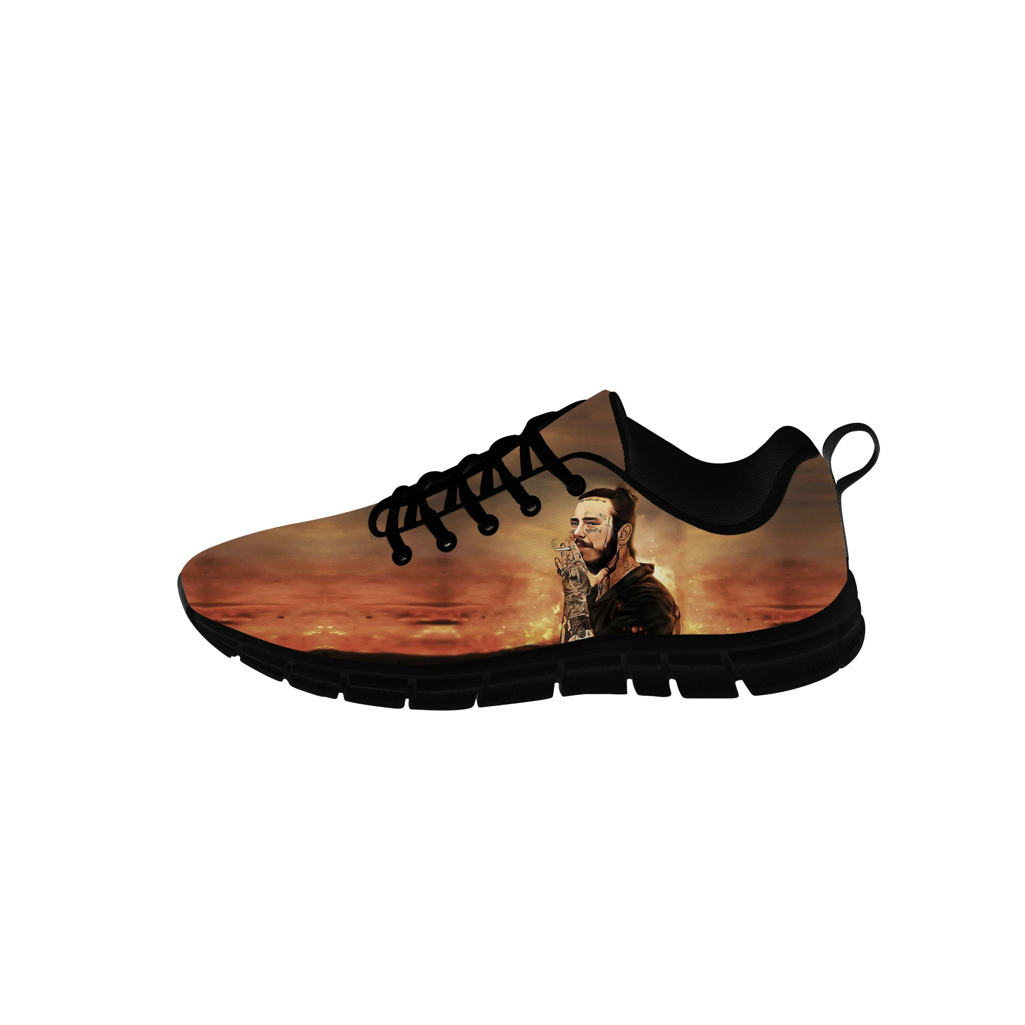 

Singer Post Malone Low Top Sneakers Mens Womens Teenager Casual Shoes Canvas Running Shoes 3D Print Breathable Lightweight shoe