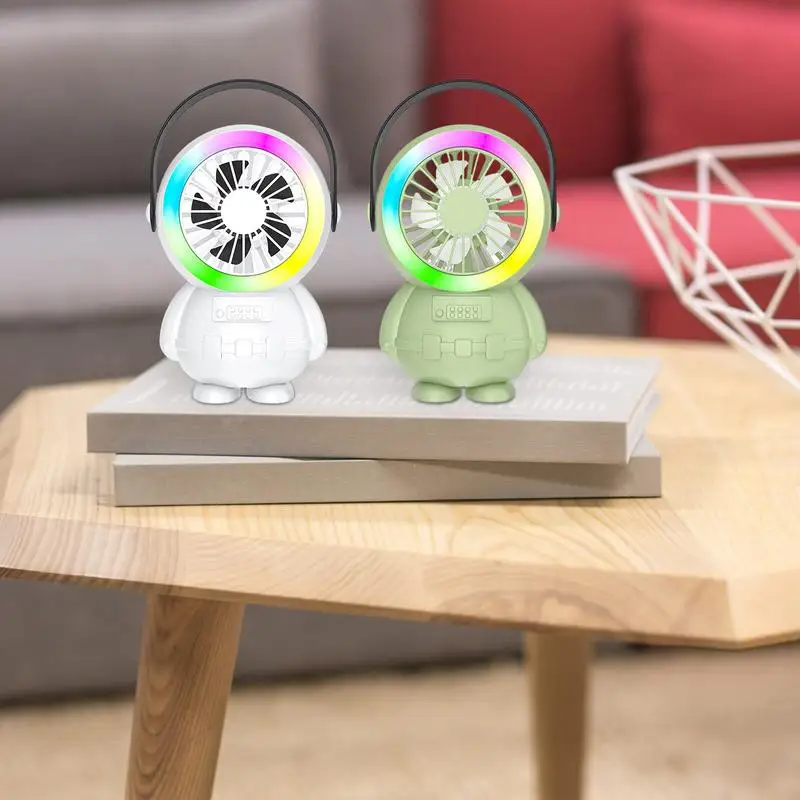 

Astronaut Mini Fan Rechargeable Cooling Personal Fan mini cute fan Handheld Portable Electric Fan for Summer Beach Travel Home