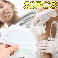 50PC Hair Removal Wax Strips Painless Fast Facial Body Hairs Removal Bikini Legs Arm Hair Removal Patch Unisex Women Beauty Tool 1