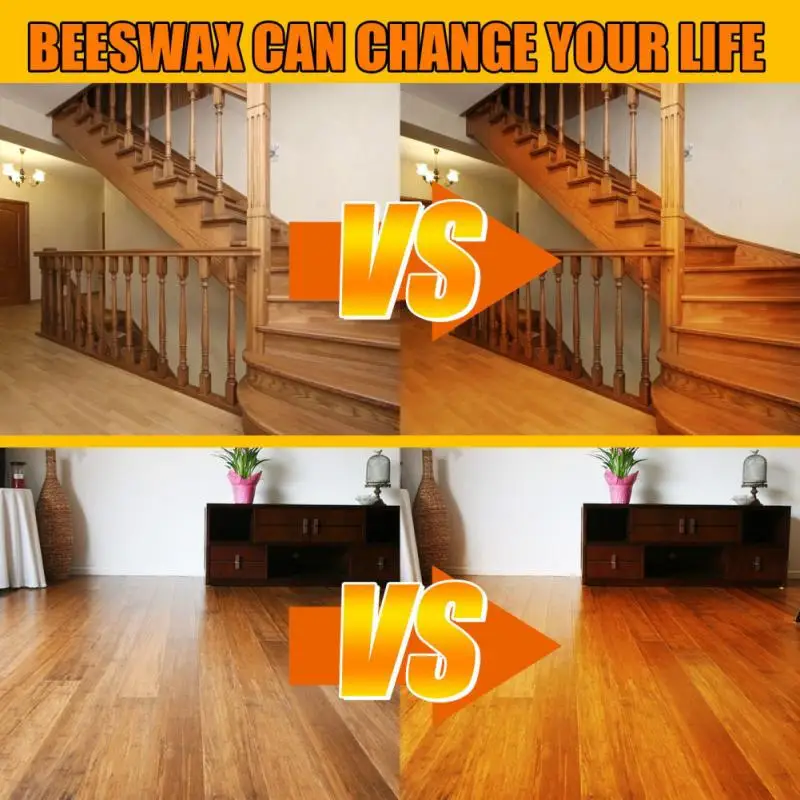 100% Natural Beeswax Wood Furniture Care Polishing Beeswax Solid Wood Floor Cleanin Organic Natural Polished Brighten Pure Wax wood wax