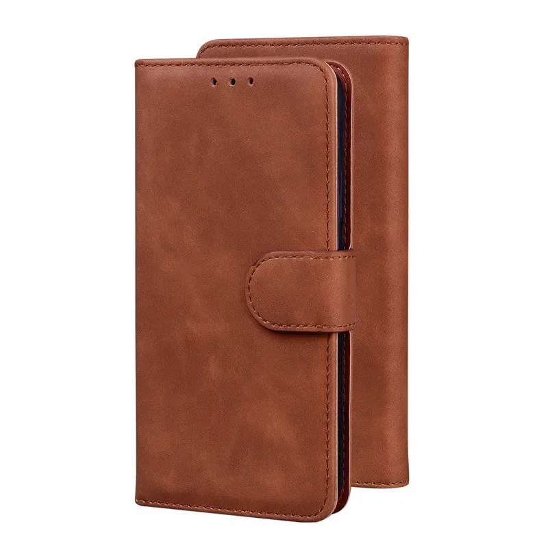 Geometric Textile Pattern Magnetic Wallet Leather Phone Case Cover