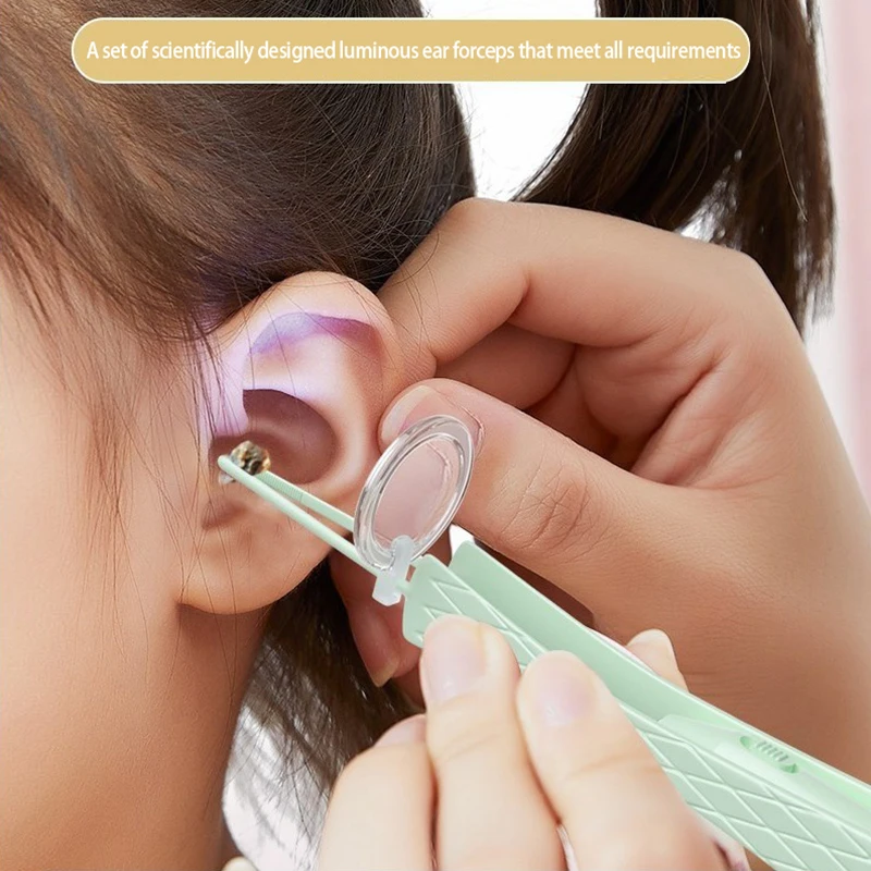 Ear Cleaning Tool Ear Picker With Light Ear Cleaner Wax Removal USB Rechargeable Ear Wax Remover Set Portable 5
