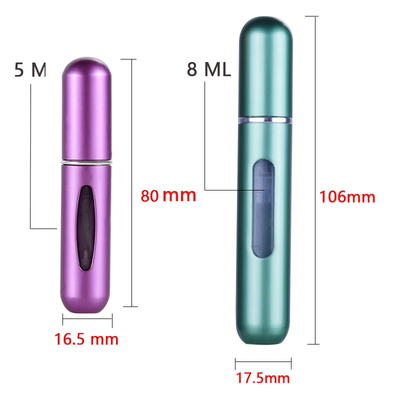 5ml 8ml Portable Mini Refillable Perfume Bottle With Spray Scent Pump Empty Cosmetic Containers Atomizer Bottle For Travel Tool spray bottle perfume bottle perfume atomizer mini perfume bottle perfume refill bottle mini perfume atomizer refillable perfume bottle