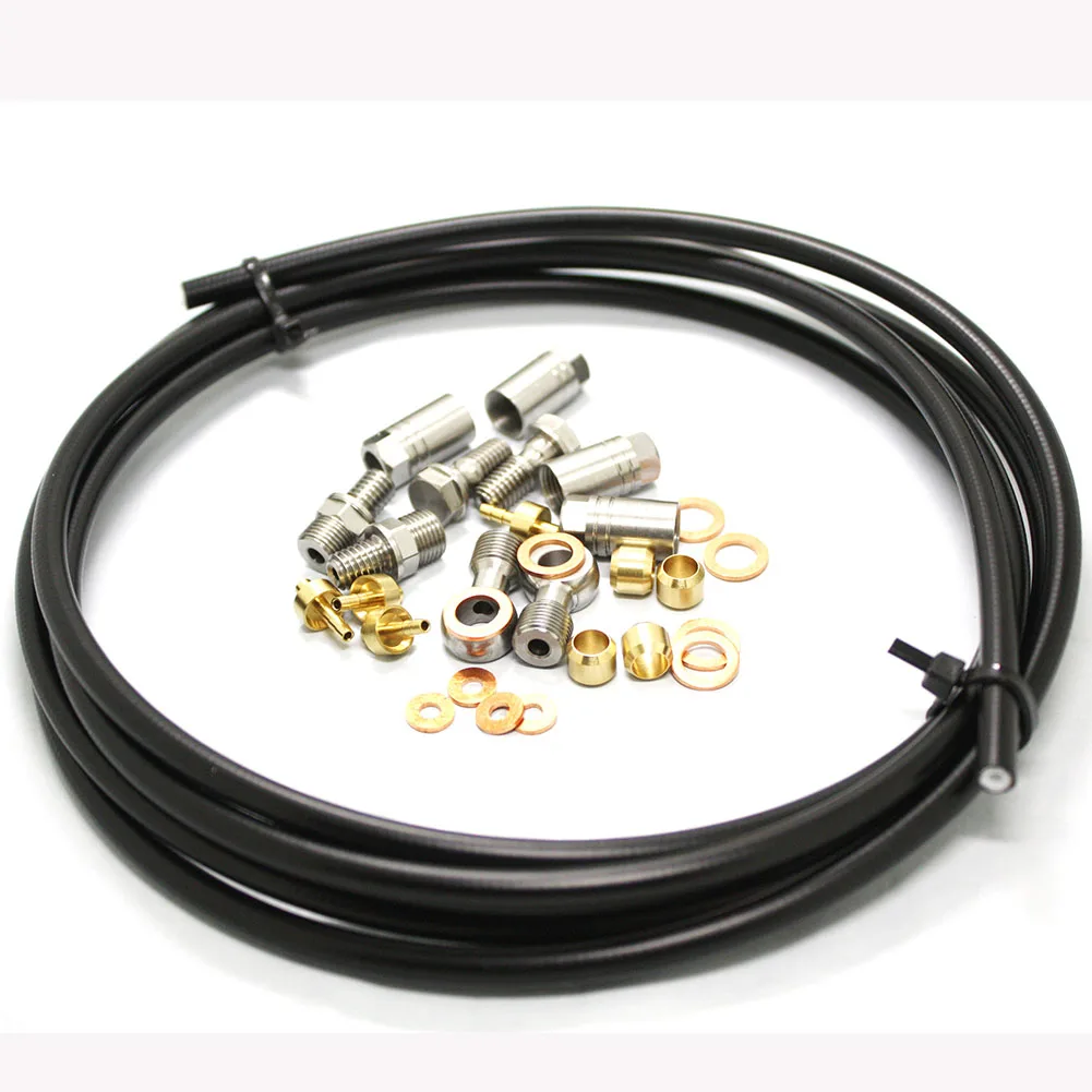 Hoffen Tech Disc Brems Schlauch Fahrrad Bike Bremshebel Connector Kit Für Front Hinteren Bremssättel Linie Schlauch Länge 2,5 m – Detail 4
