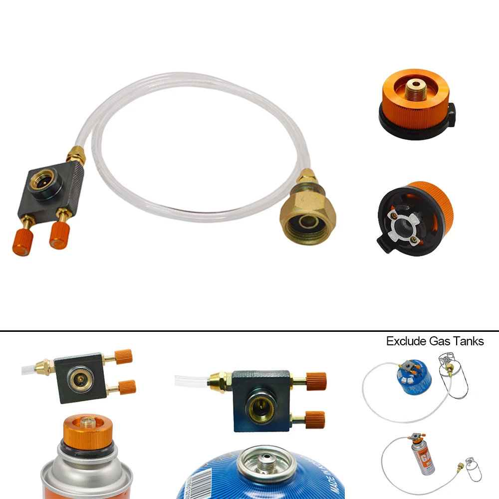 Camping Gas Stove Gas Refill Adapter Gas Burner Camping Stove Gas Stove Gas Tank Converter Gas Converter Butane Adapter Gas Tank Adapter Gas Adapter Camping Gas Stove Gas Refill Adapter